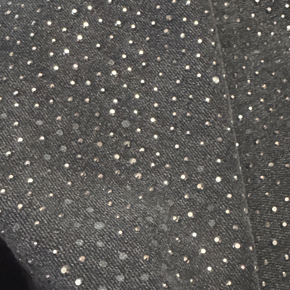 Forever 21 Straight Leg black jeans with rhinestone front - Picture 7 of 9